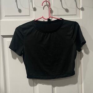 Black Women's Crop Top